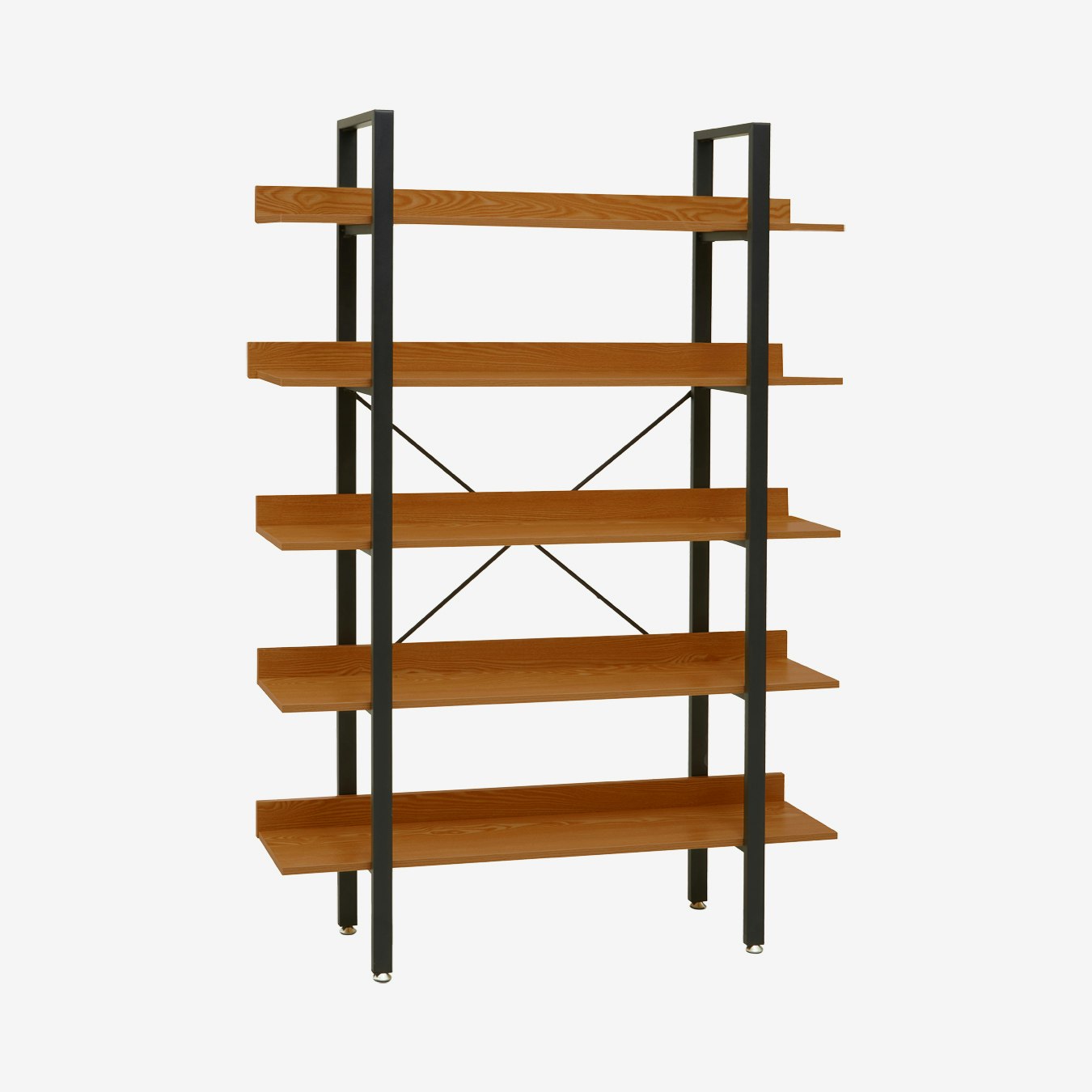 Laxton X-shaped 5-Tier Shelf Unit - Red Pomelo by Fifty Five South
