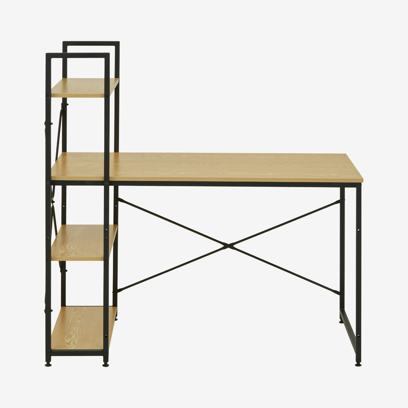 Laxton Desk with Shelf - Light Yellow by Fifty Five South