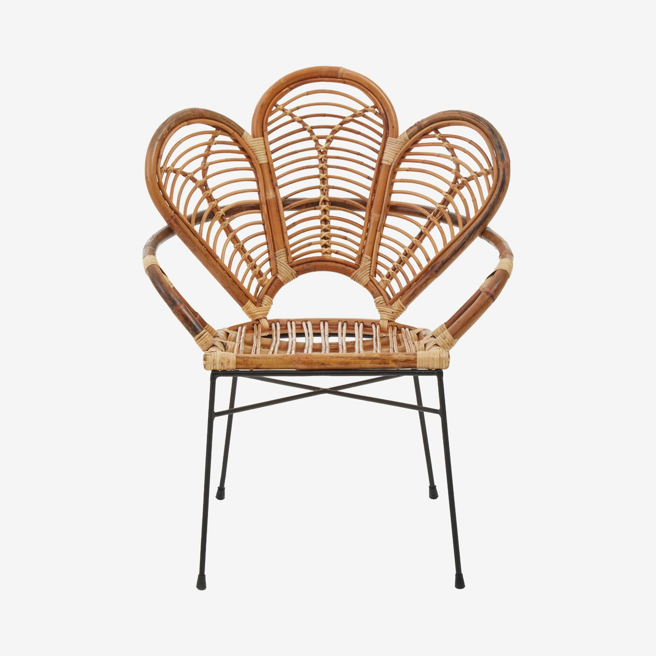 Manado Rattan Chair - Subaliu Natural / Lacak / Black by Fifty Five South