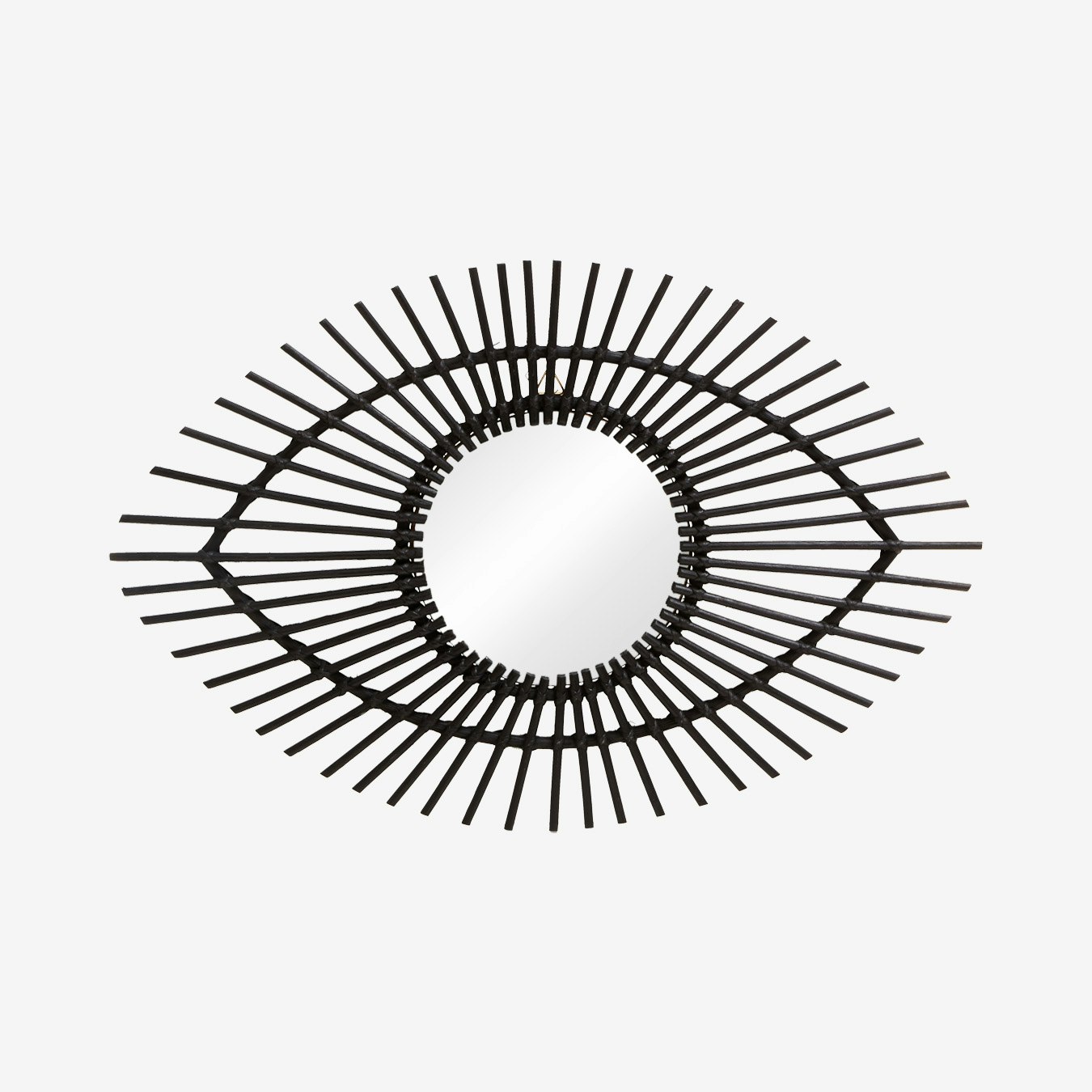 Mataram Eye Shape Rattan Mirror by Fifty Five South