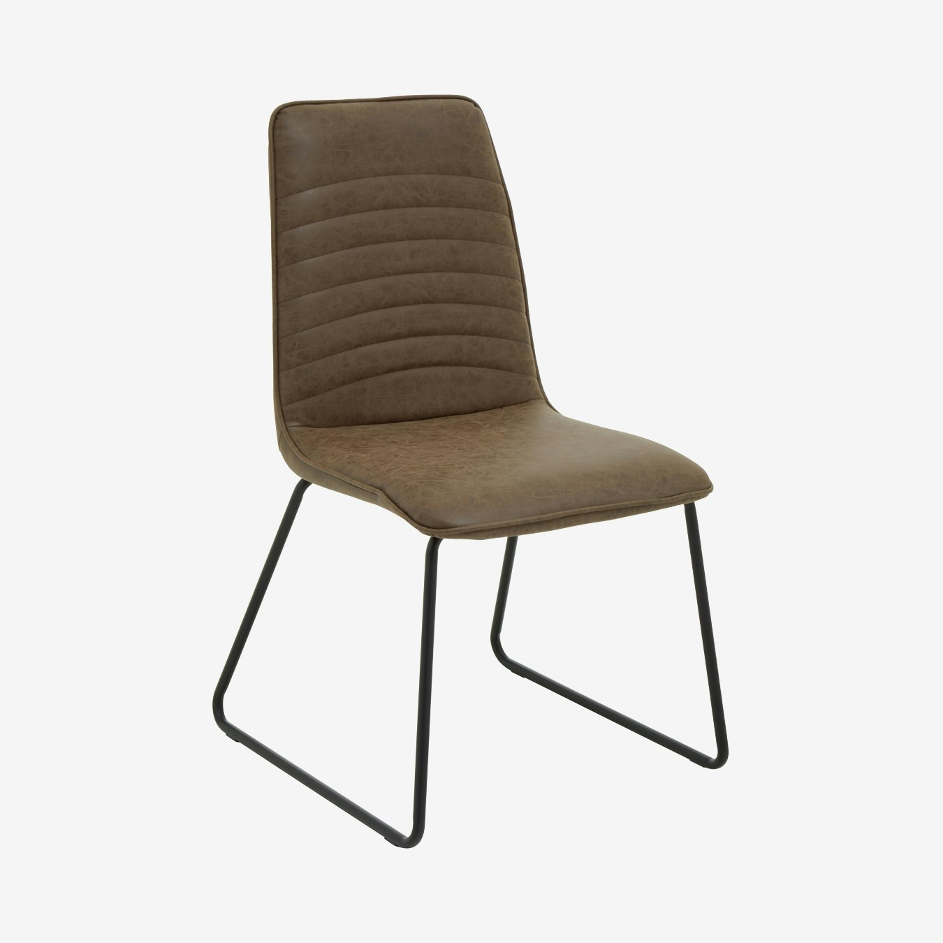 New Foundry Leather Dining Chair - Brown by Fifty Five South