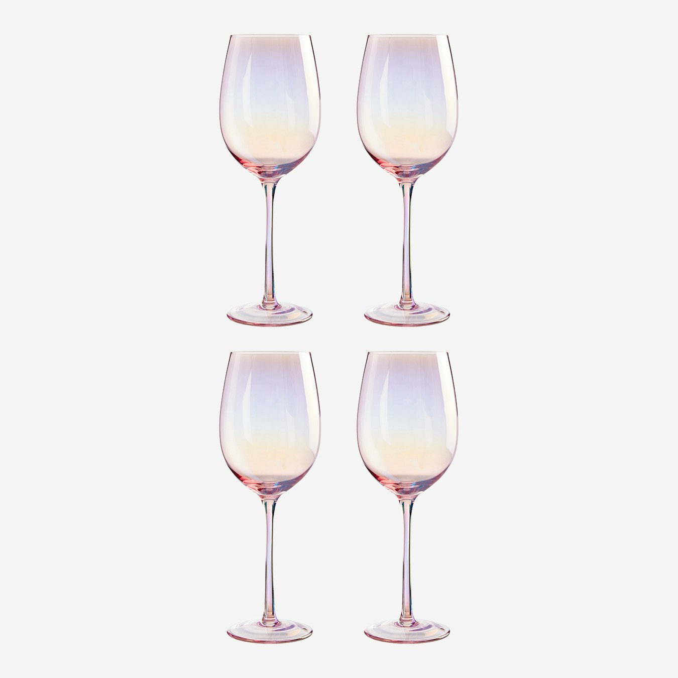 Frosted Wine Glasses - Set of 4 by Fifty Five South