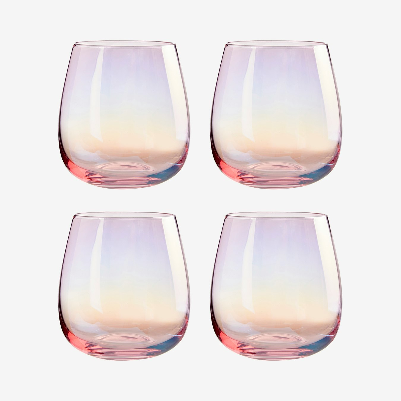 Frosted Tumbler Glasses - Set of 4 by Fifty Five South