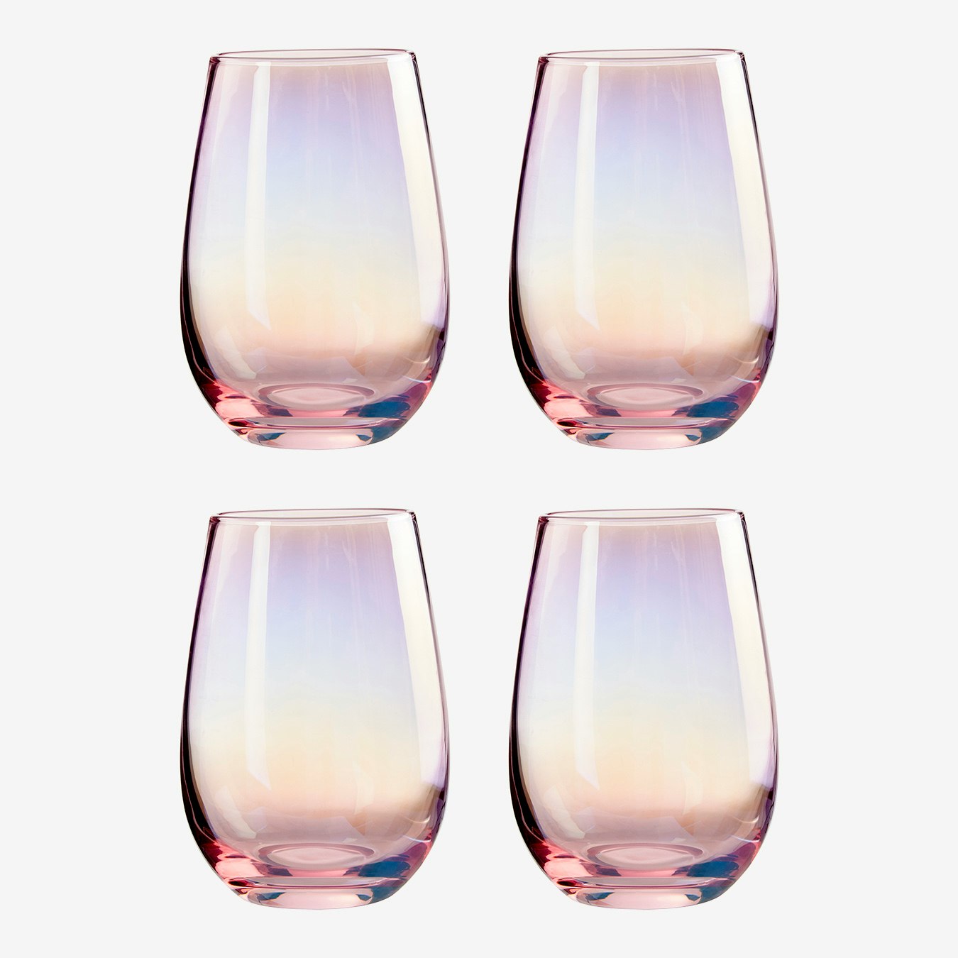 Frosted Highball Glasses - Set of 4 by Fifty Five South