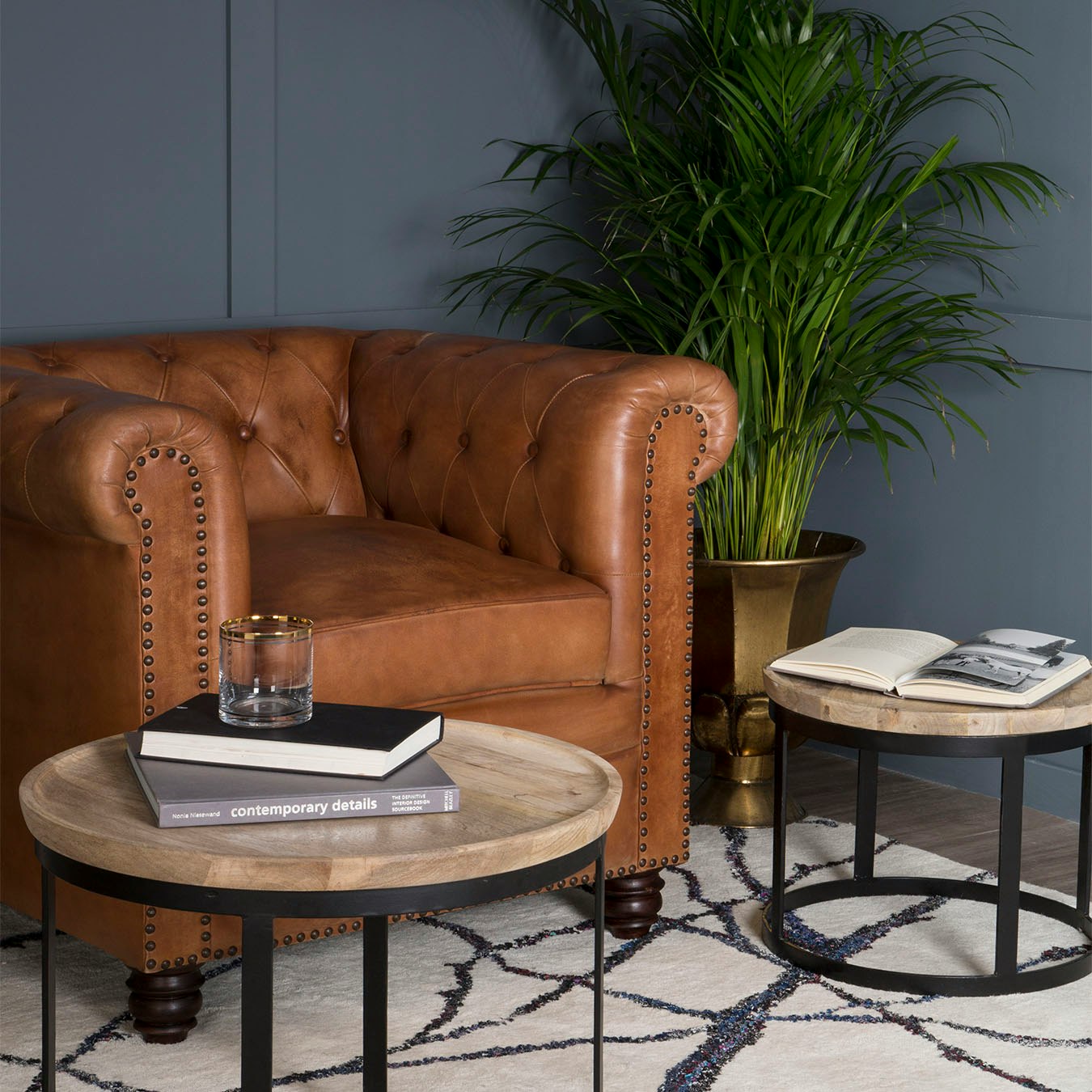 Reza Oversized Planters - Gold - Set of 3 by Fifty Five South