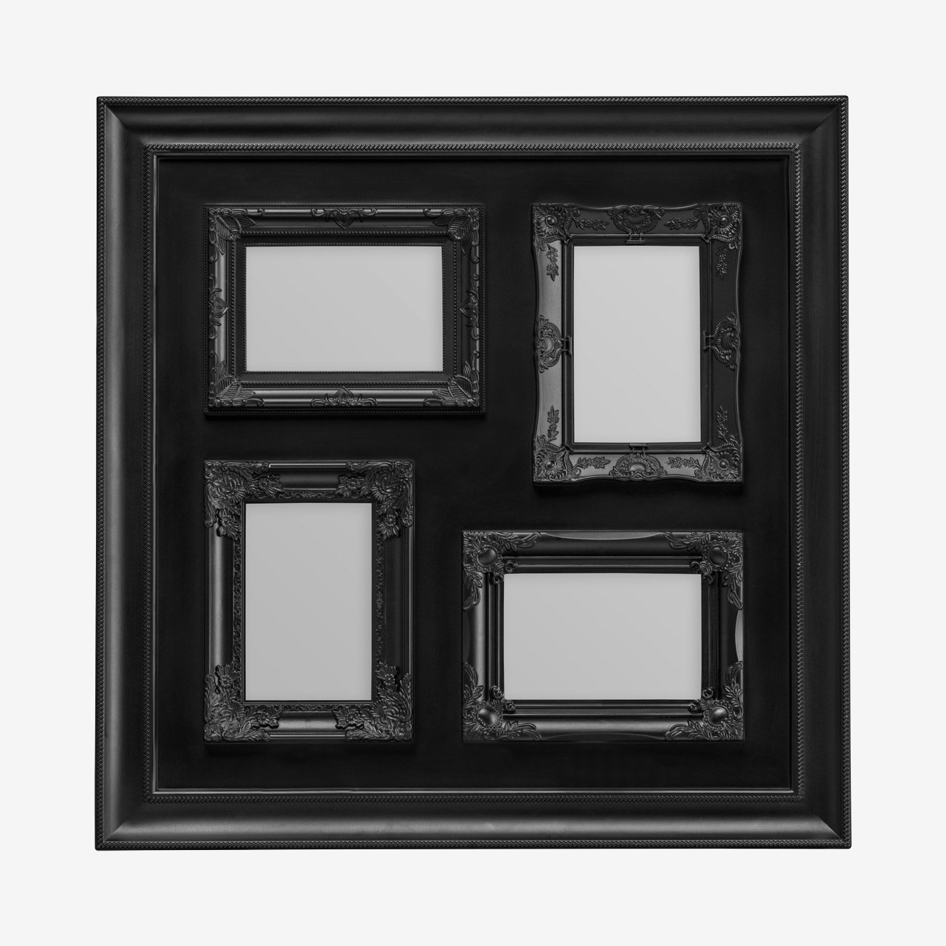 4 Photo Collage Frame - Black by Fifty Five South