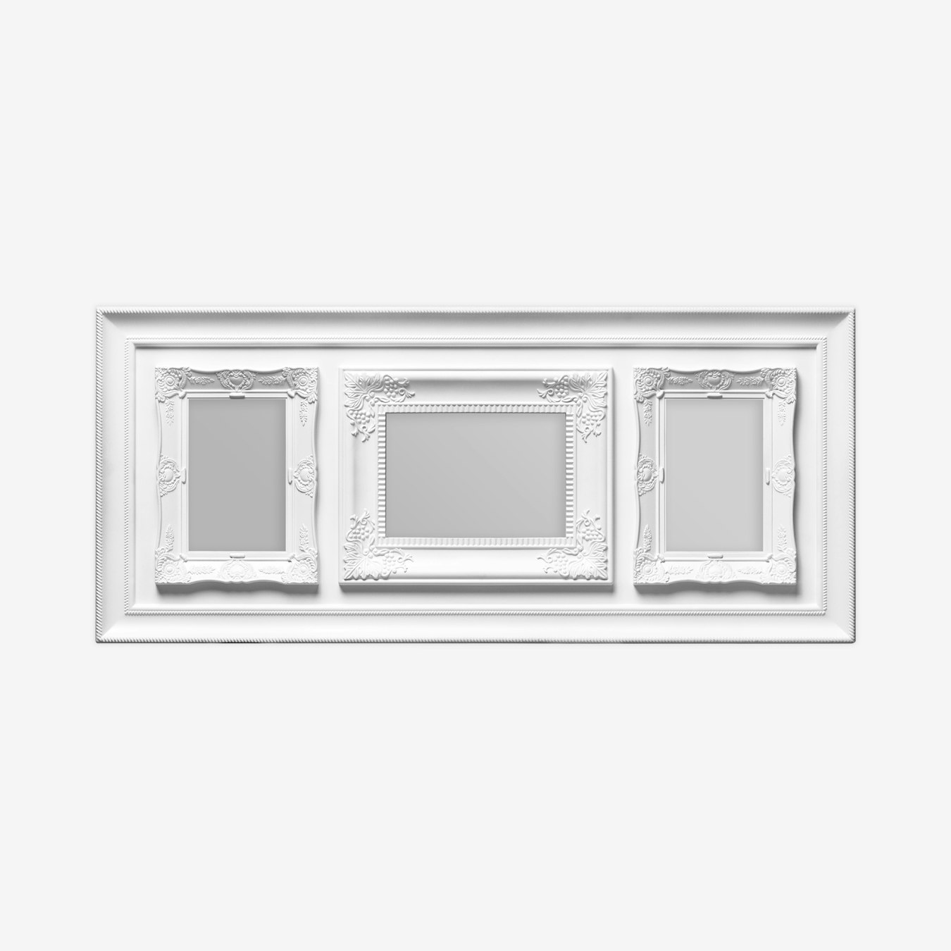 3 Photo Frame - White by Fifty Five South