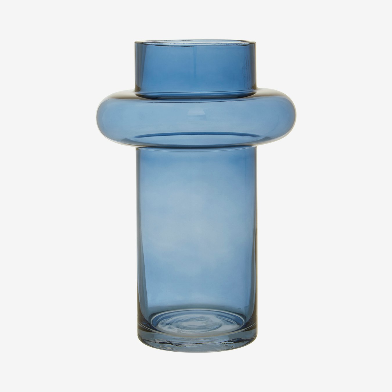 Cabrina Vase - Blue - Glass by Fifty Five South