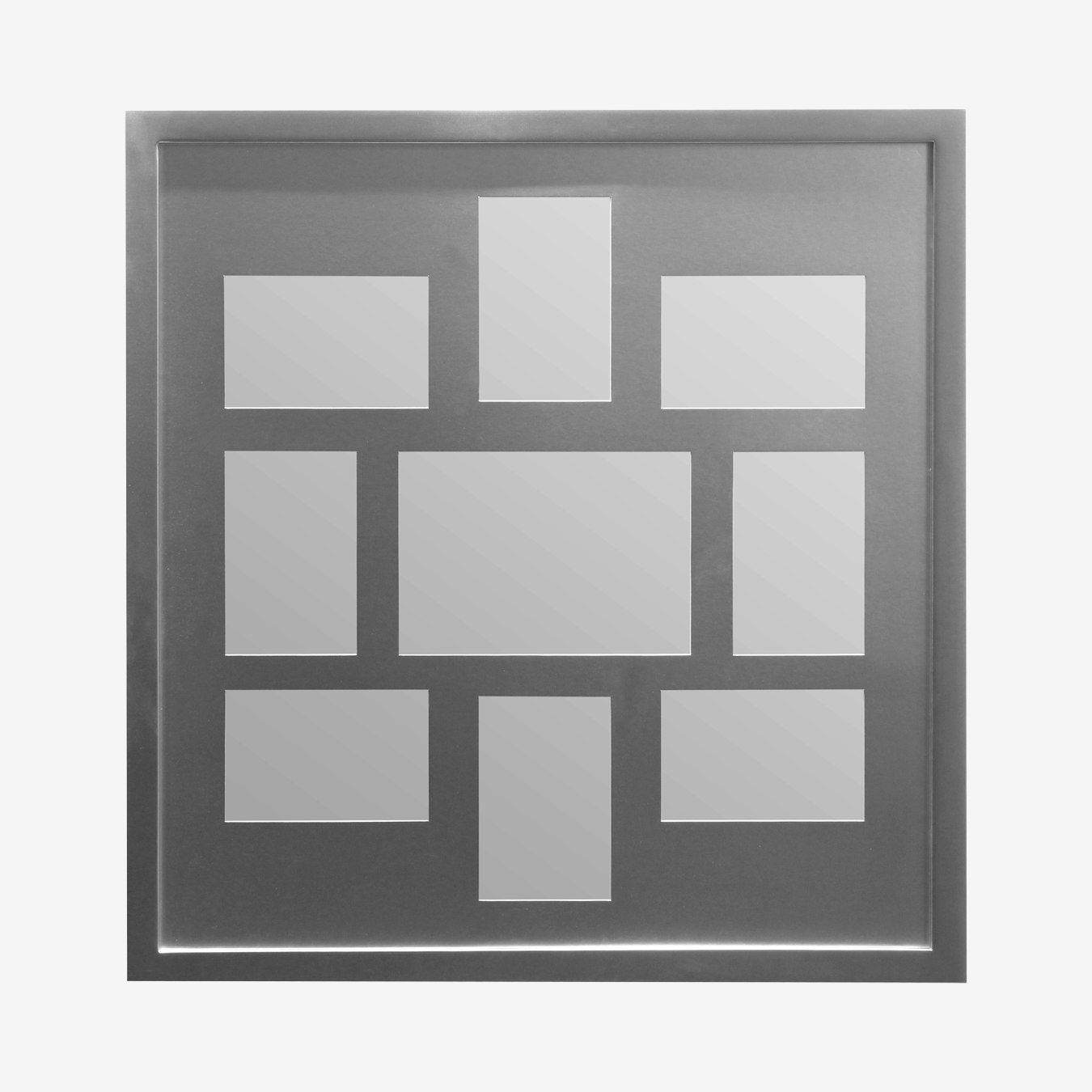 9 Photo Multi-Frame - Silver by Fifty Five South