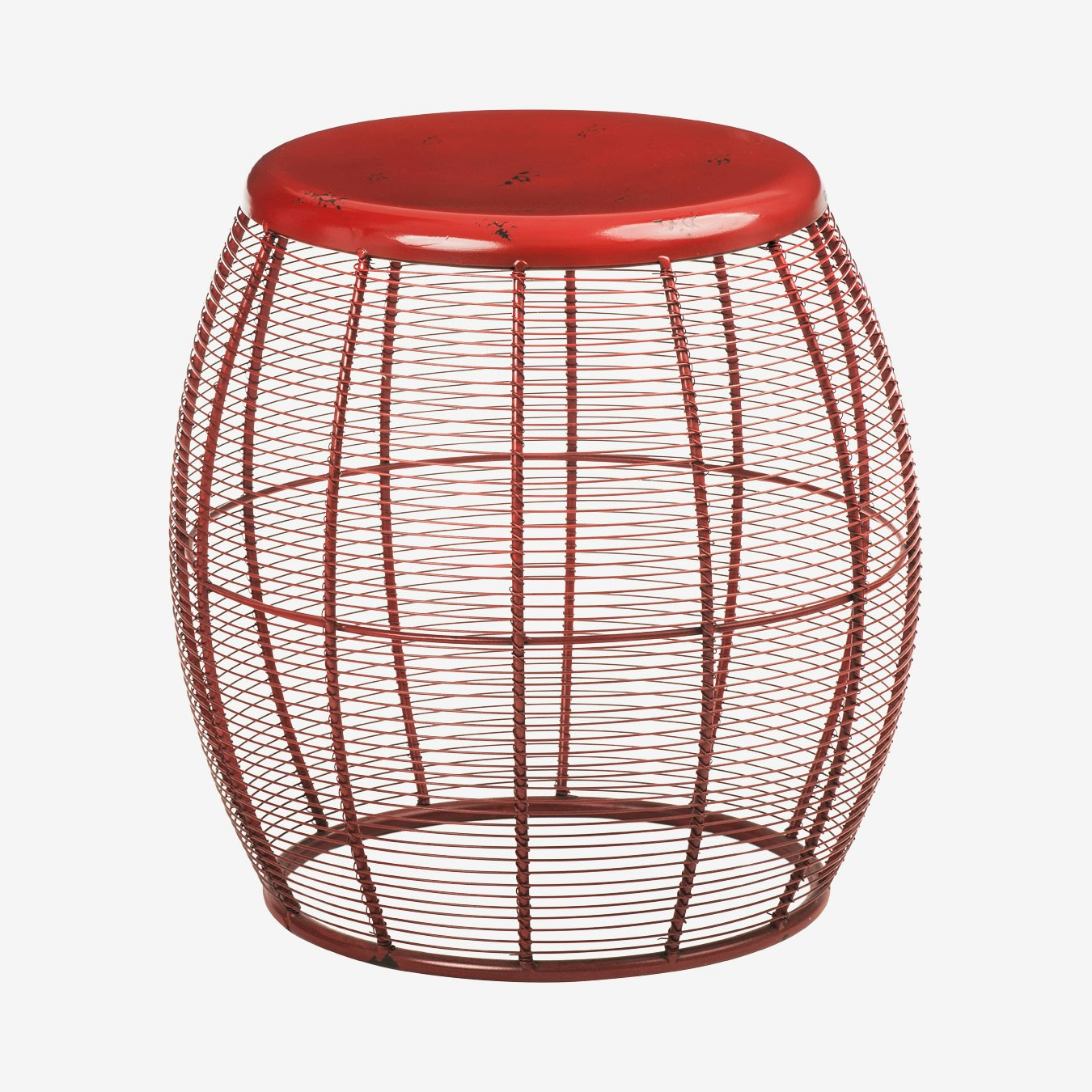 Artisan Barrel Stool - Red by Fifty Five South
