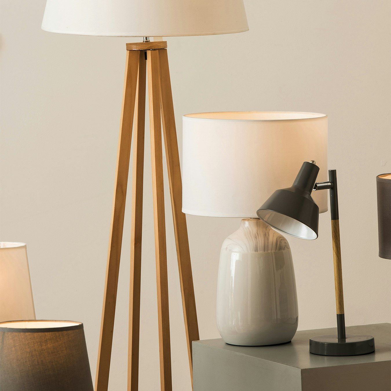 Bryson Table Lamp - Grey by Fifty Five South