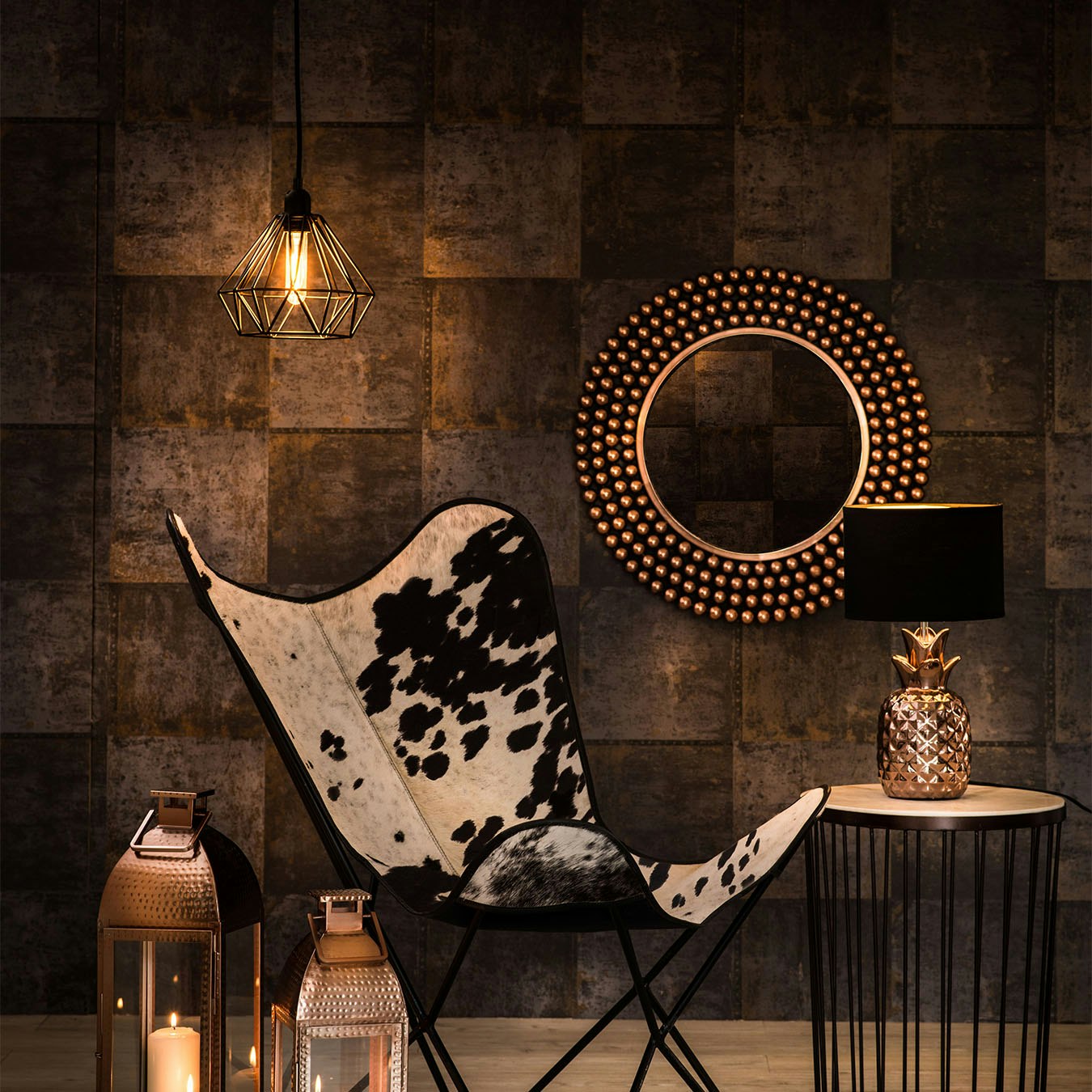 Bartol Pendant Light - Black by Fifty Five South