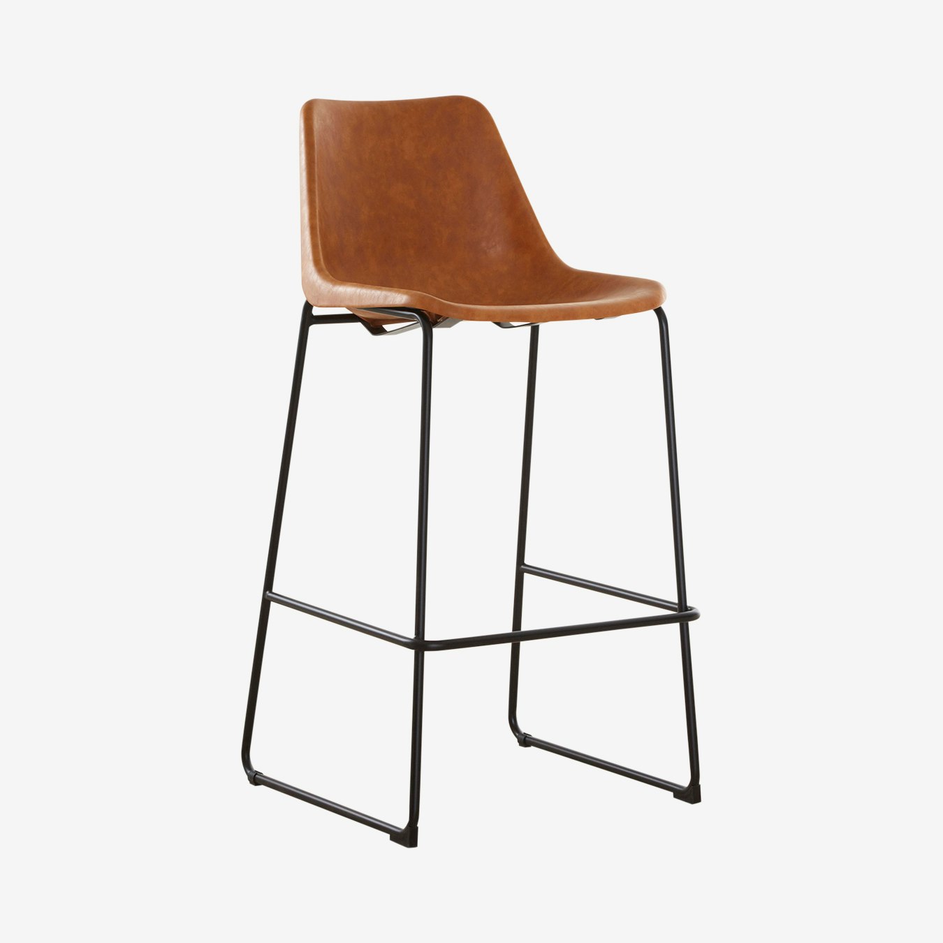 Dalston Bar Stool - Vintage Camel by Fifty Five South