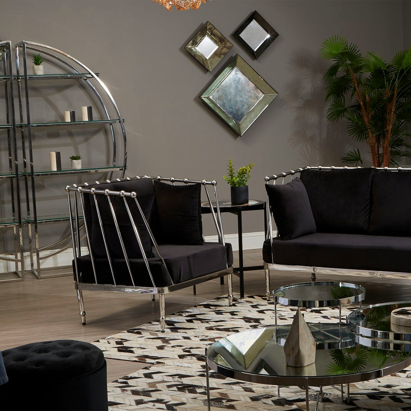 Novo Chair - Silver by Fifty Five South