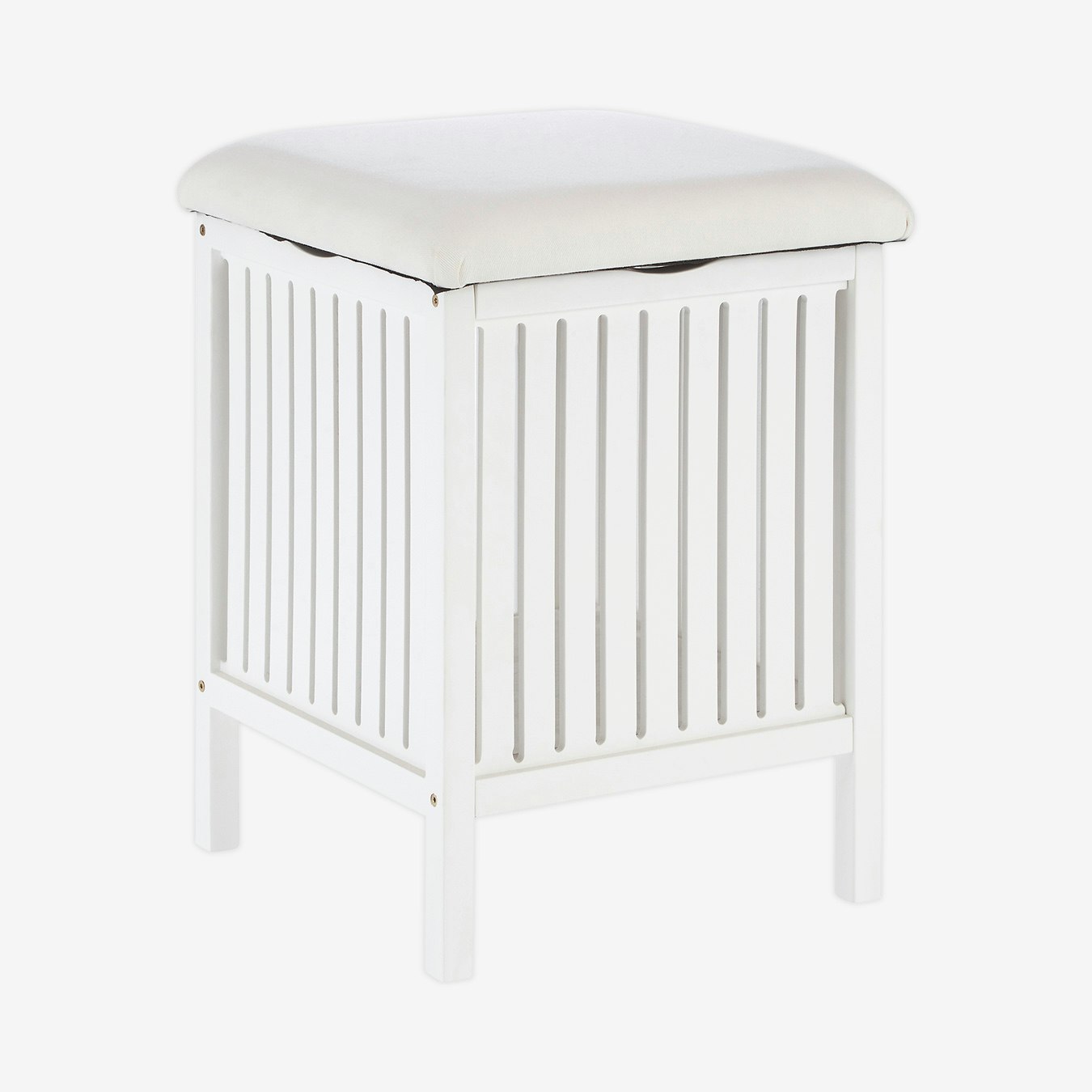 Rustic Bathroom Stool - White by Fifty Five South