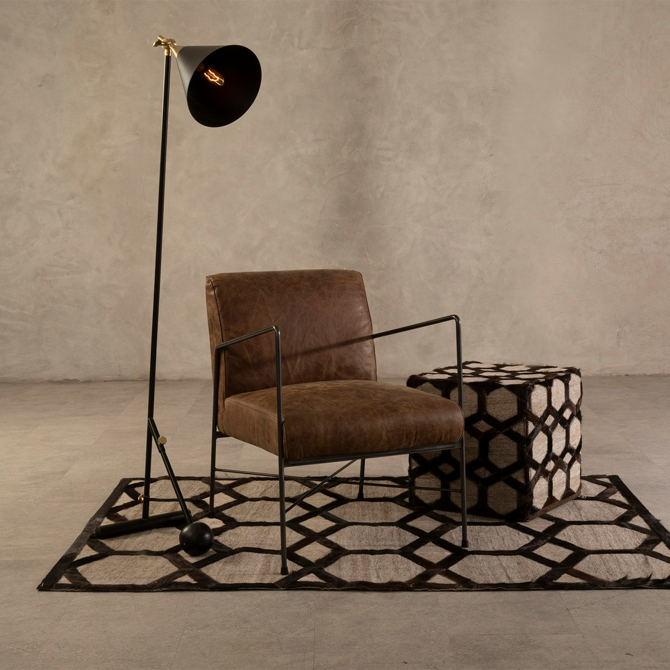 Hoxton Dining Chair - Brown by Fifty Five South