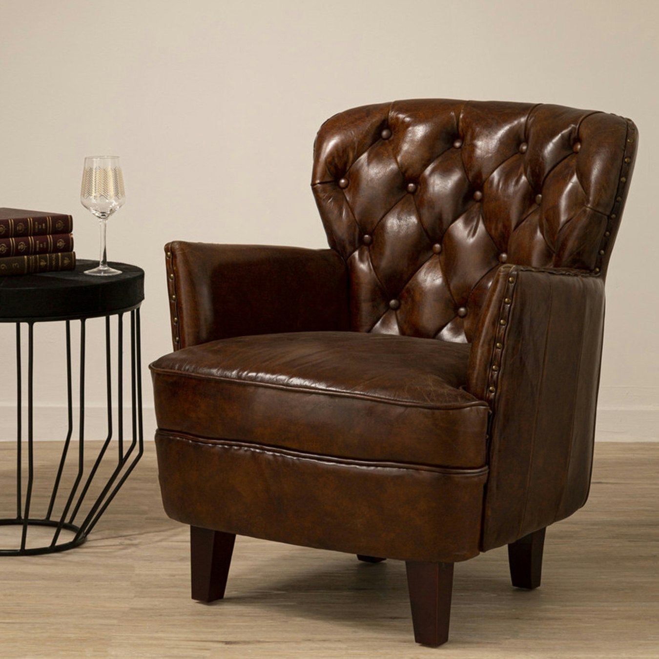 Victor Armchair - Mocha Brown by Fifty Five South