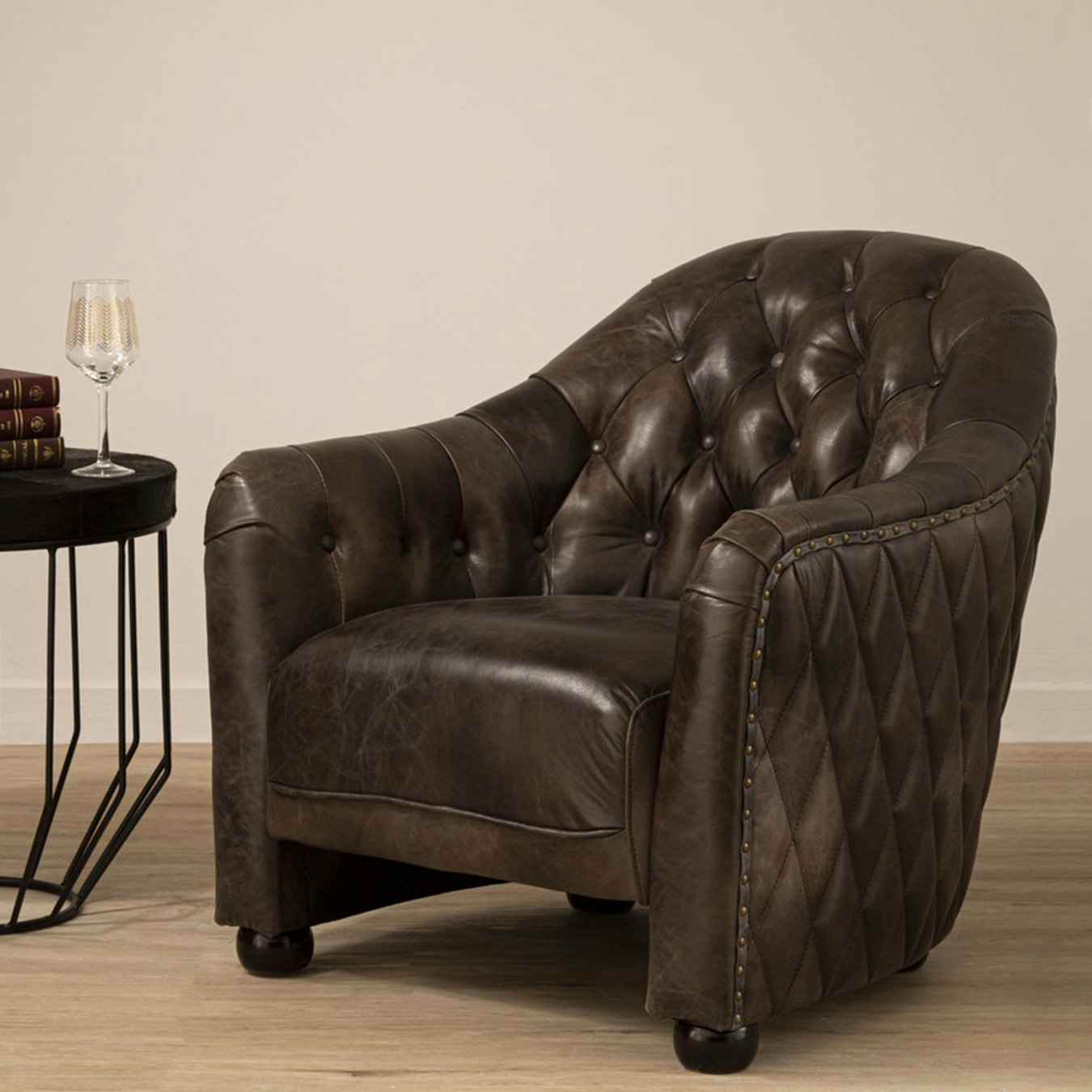 Victor Classic Armchair - Grey by Fifty Five South