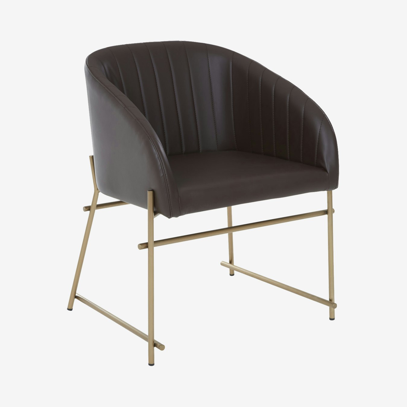 Delta Dining Chair - Brown by Fifty Five South