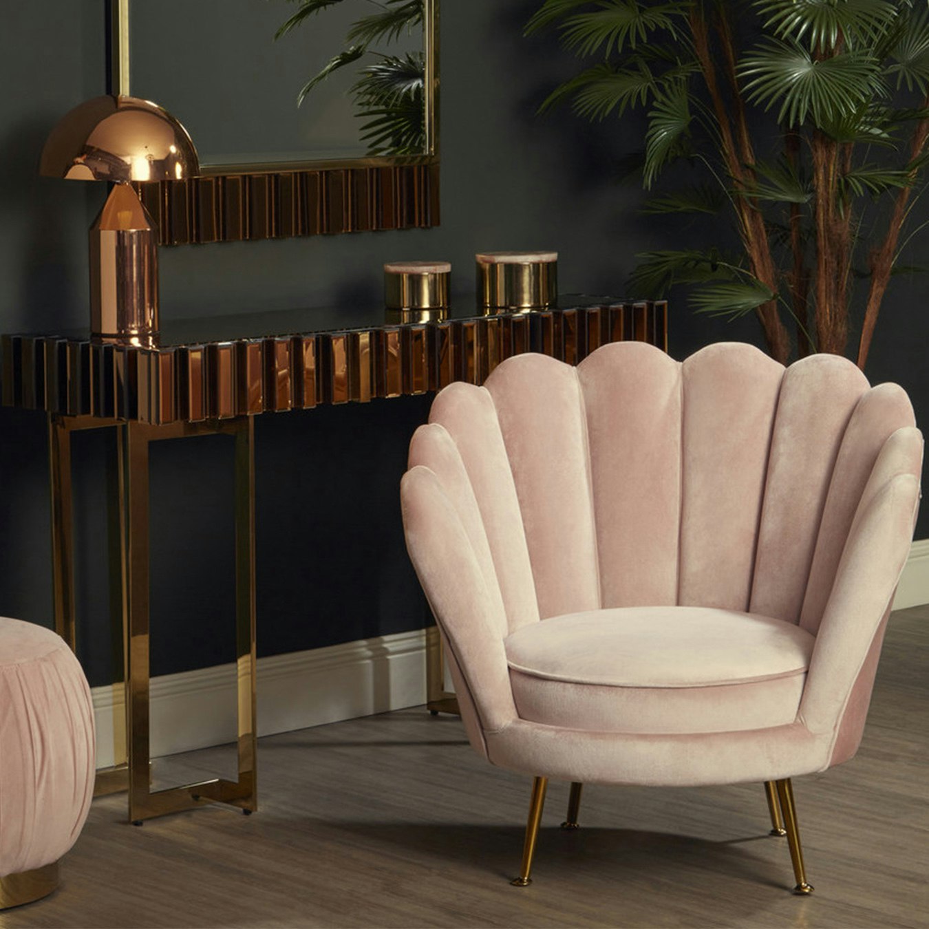 Ovala Chair - Pink by Fifty Five South