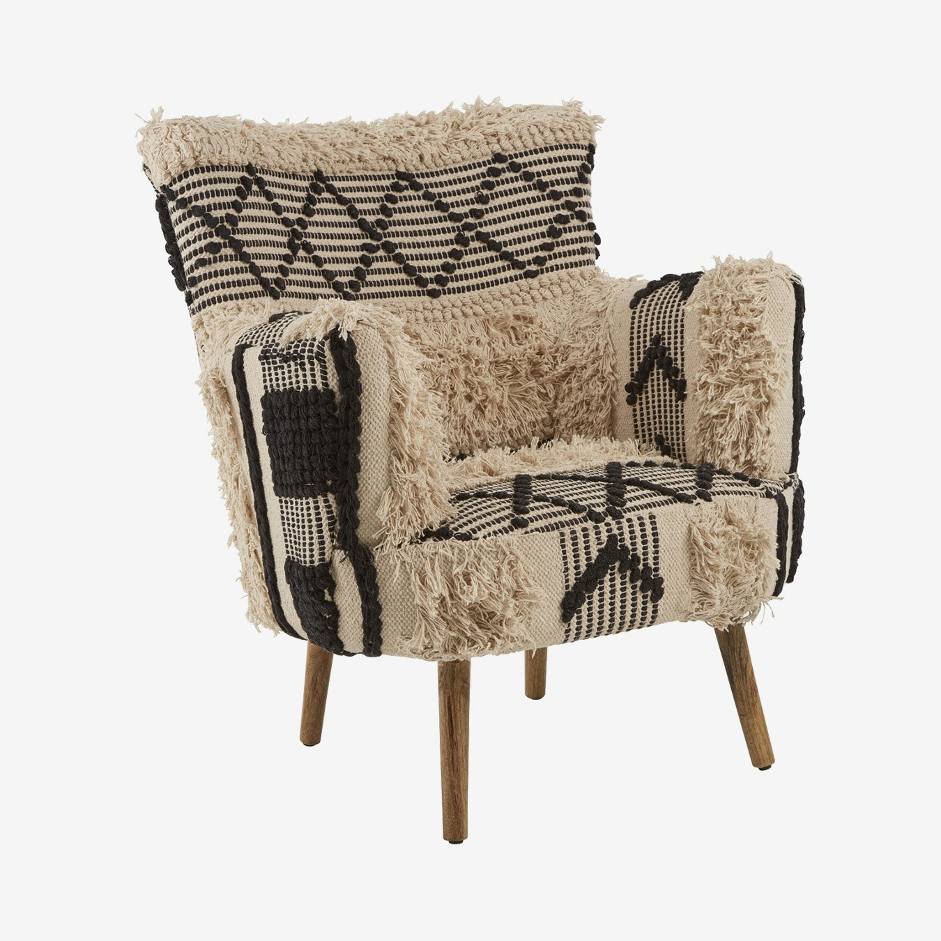 Cefena Chair - Black / Beige by Fifty Five South