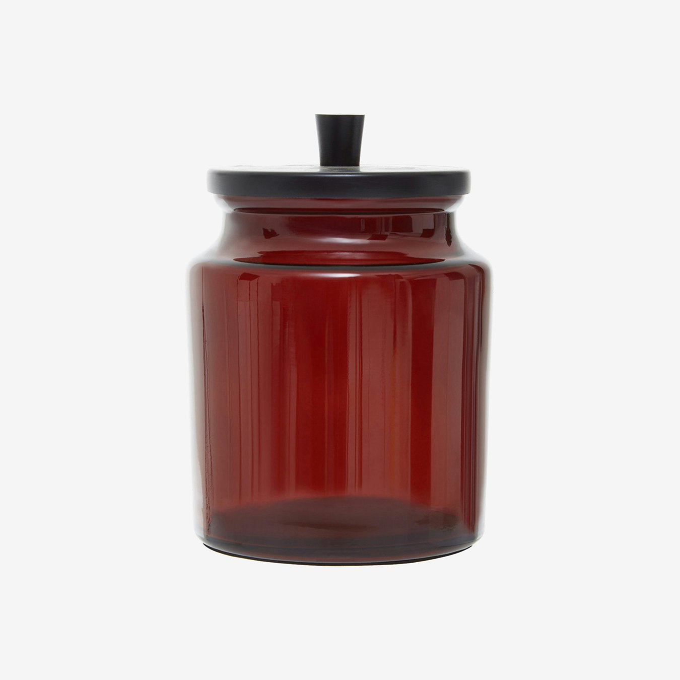 Allegra Kiara Canister with Lid - Dark Brown / Black by Fifty Five South