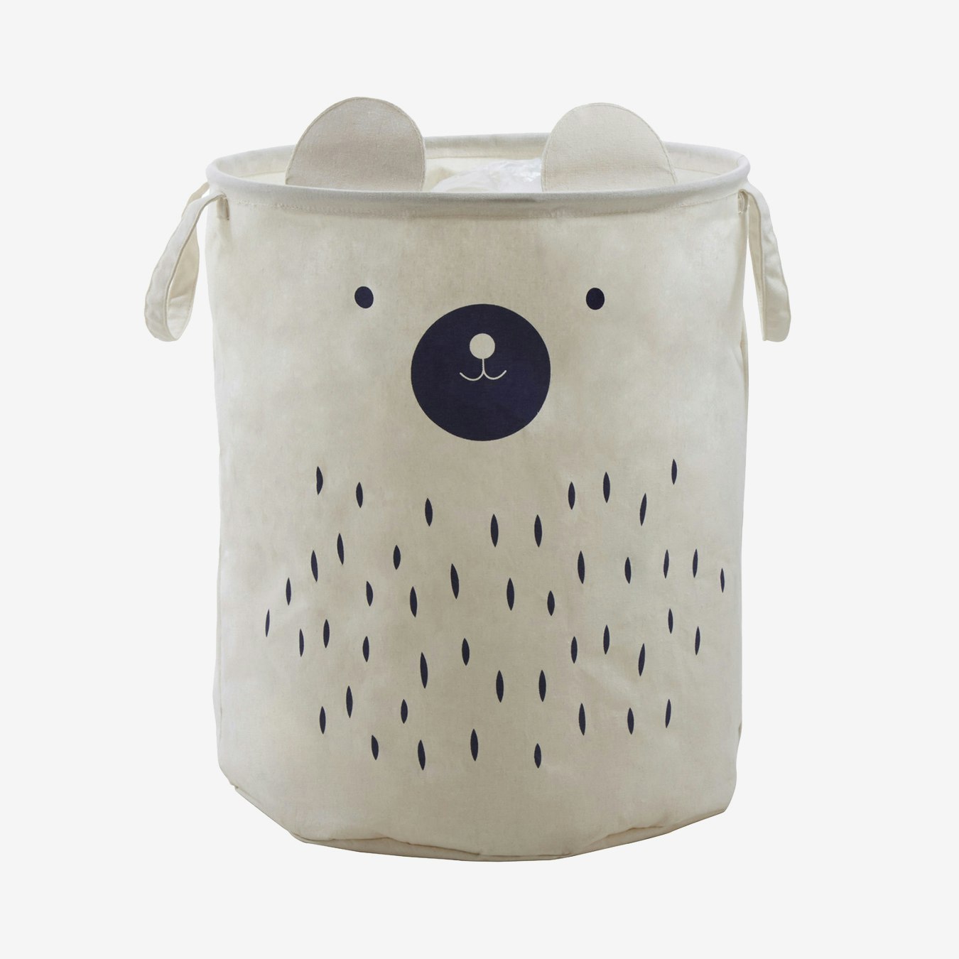 Mimo Bear Face Laundry Bag - White by Fifty Five South