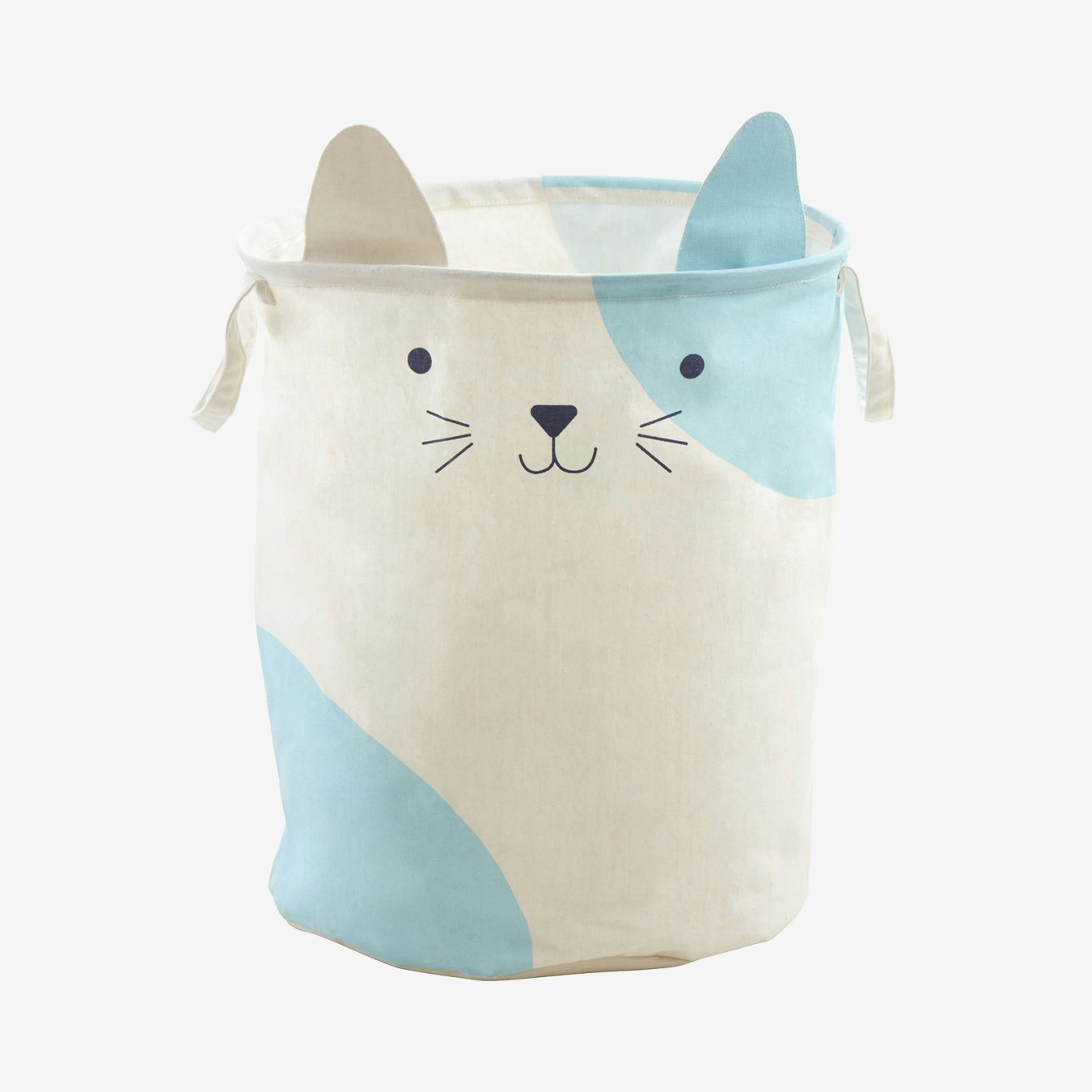 Mimo Cat Face Laundry Bag - White by Fifty Five South