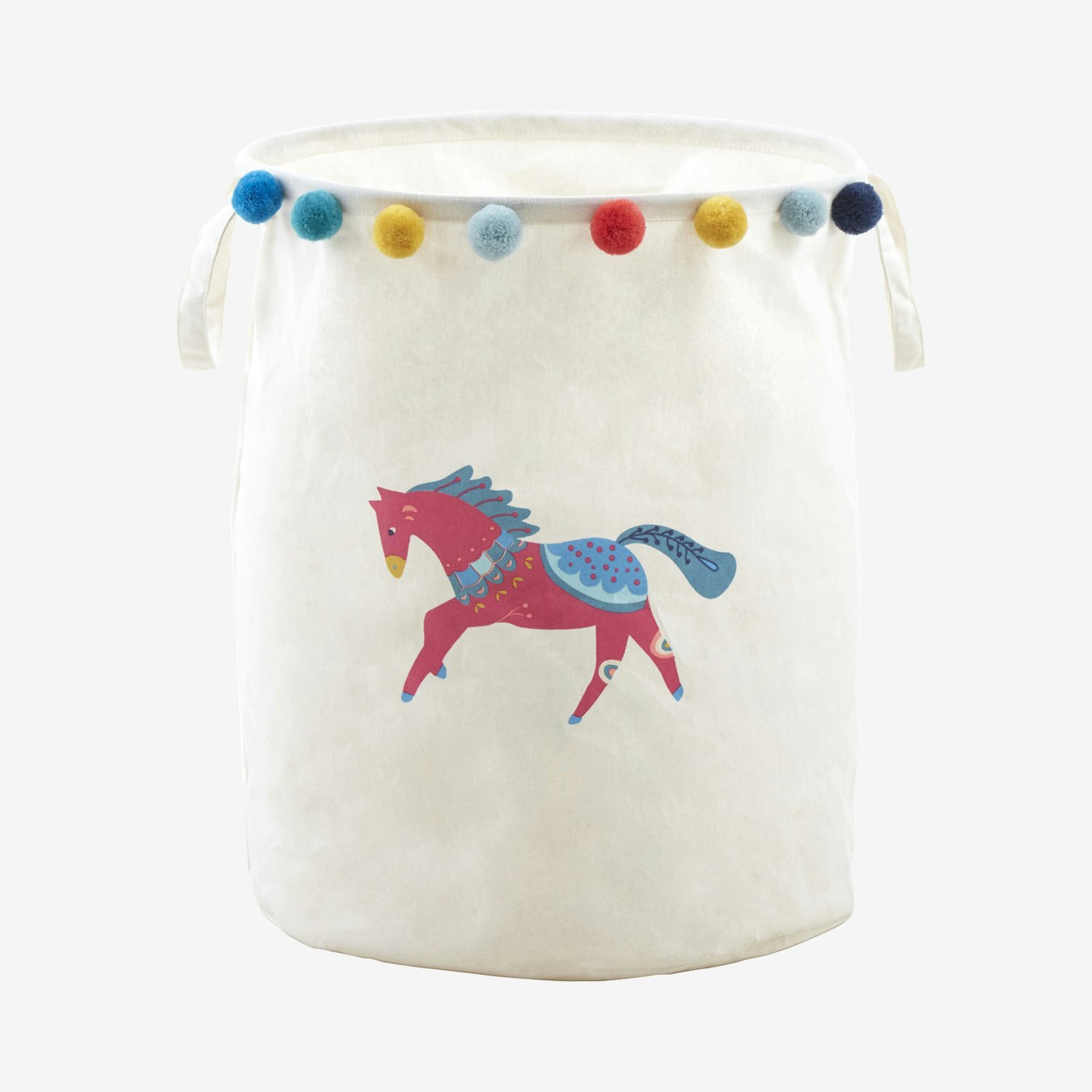 Mimo Eclectic Horse Laundry Bag - White by Fifty Five South