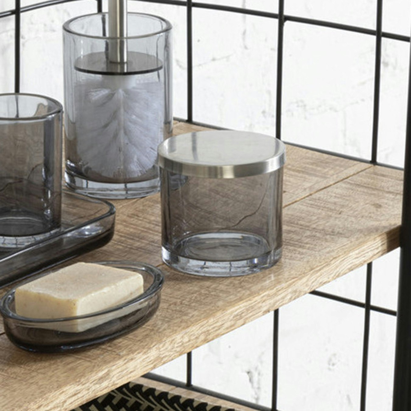 Ridley Cotton Jar - Grey by Fifty Five South