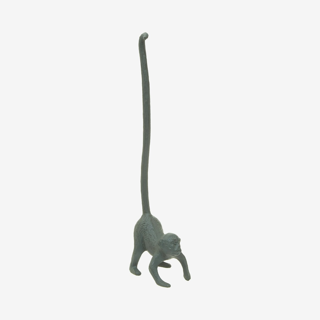 Fauna Monkey Toilet Roll Holder - Grey by Fifty Five South