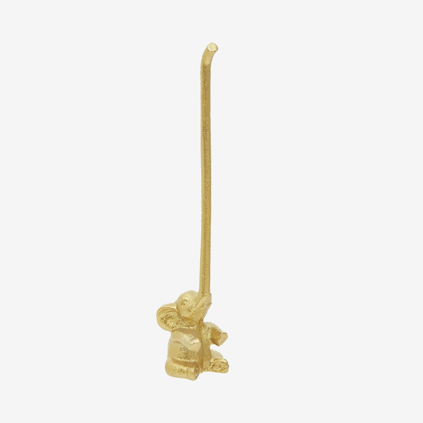 Fauna Seated Elephant Toilet Roll Holder - Gold by Fifty Five South