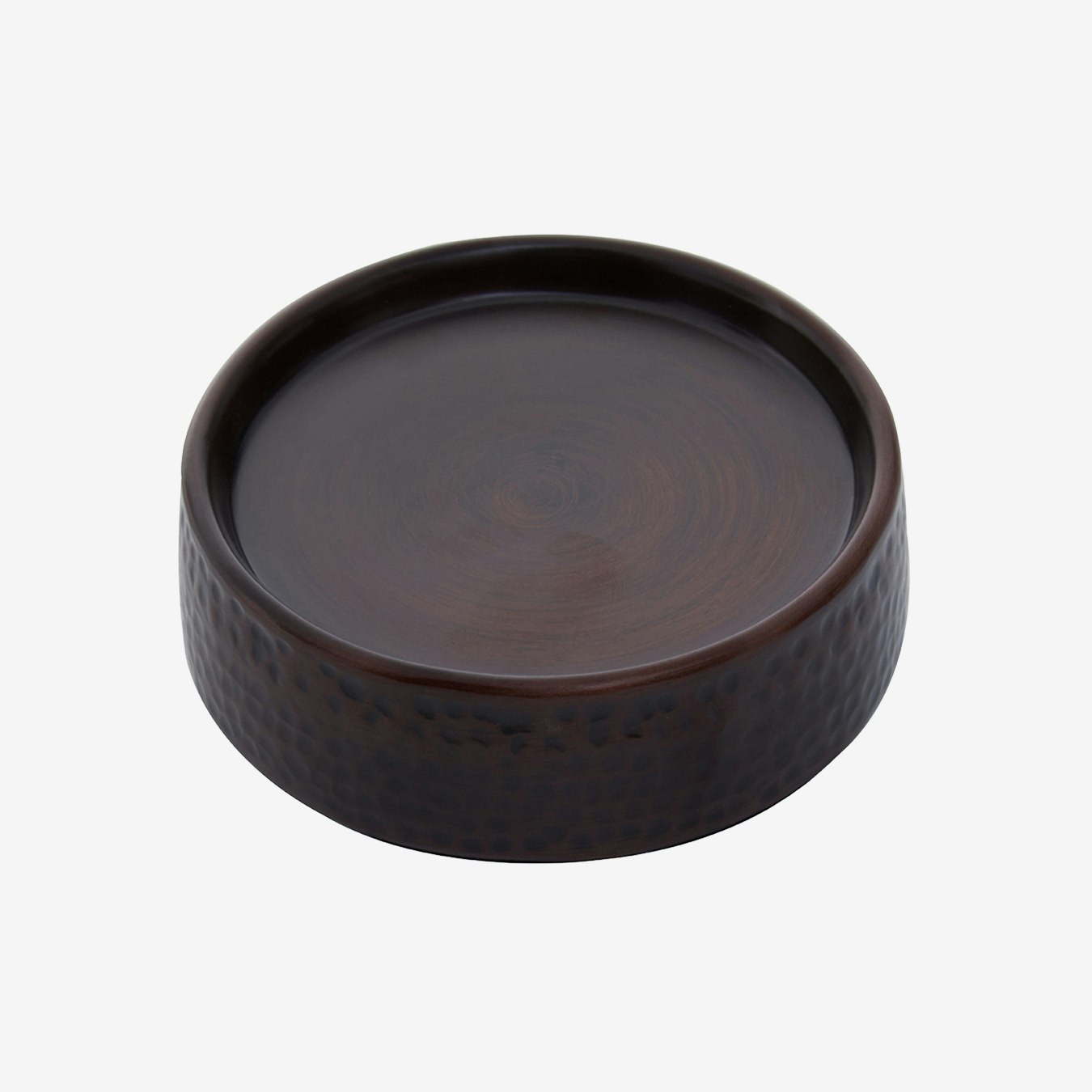 Allegra Soap Dish - Hammered Dark Bronze by Fifty Five South