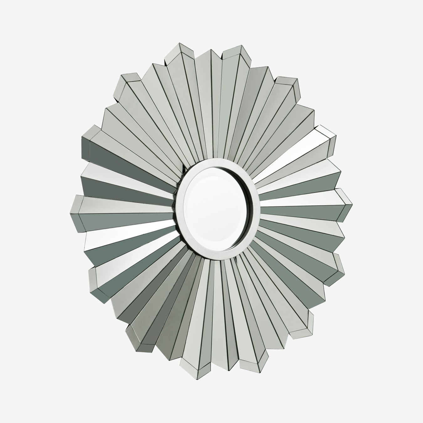 Flare Round Mirror - Silver by Fifty Five South