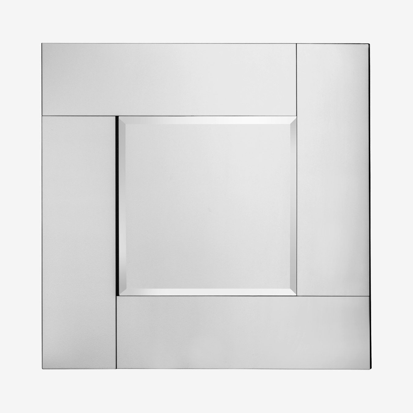 Square Wall Mirror - Silver by Fifty Five South