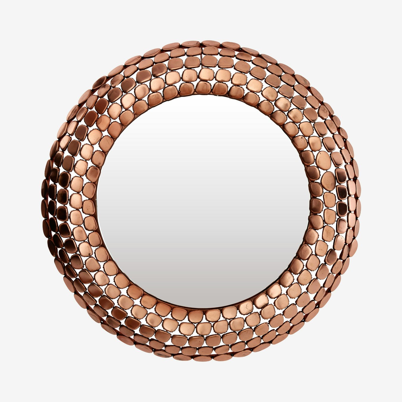 Templar Pebble Round Wall Mirror - Copper by Fifty Five South