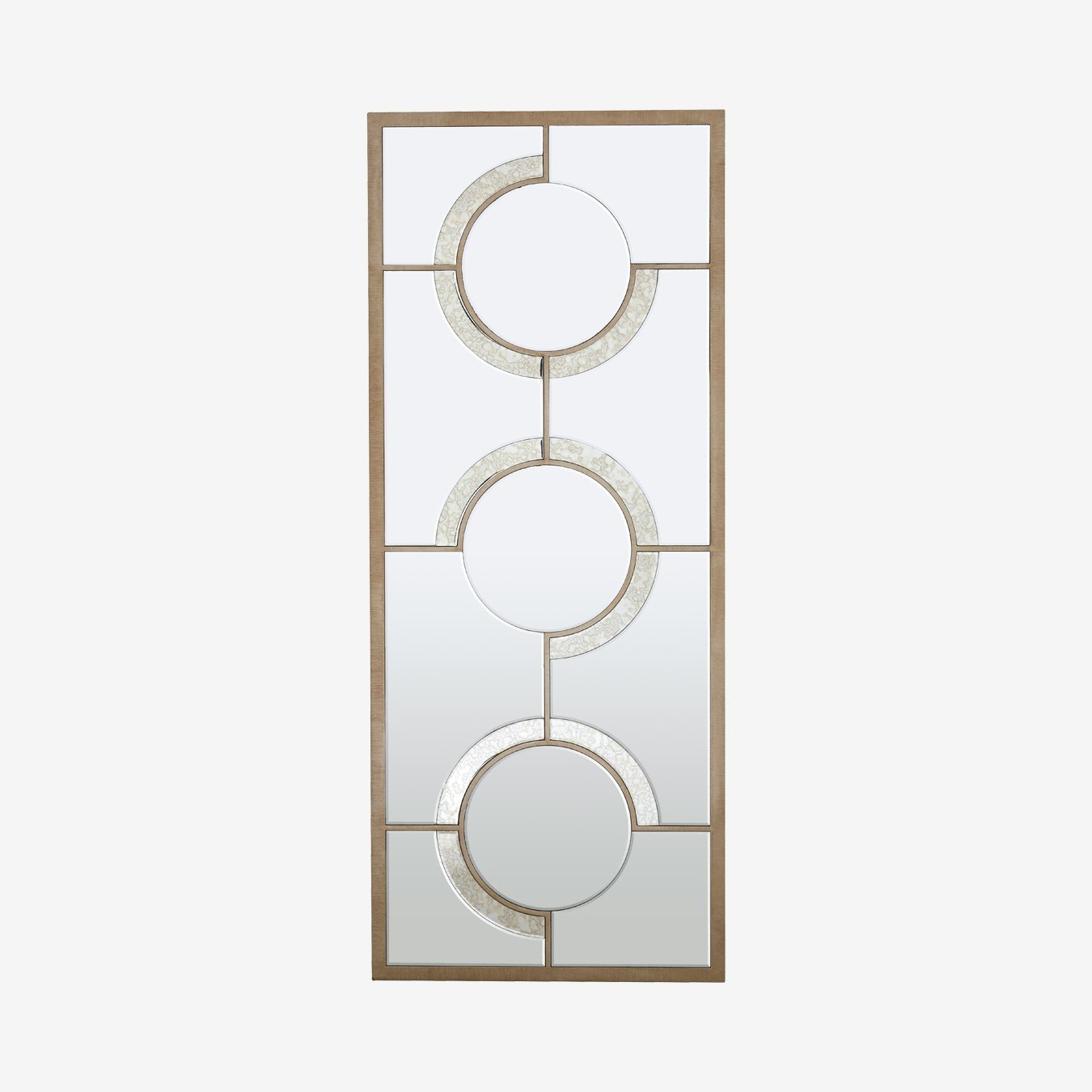 Kensington Townhouse Wall Mirror - Antique Silver by Fifty Five South