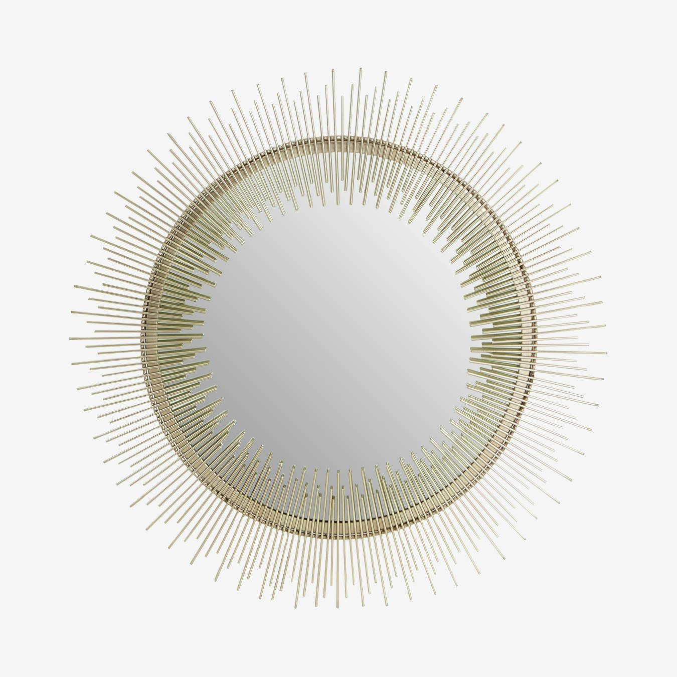 Templar Round Wall Mirror - Pewter - Iron by Fifty Five South