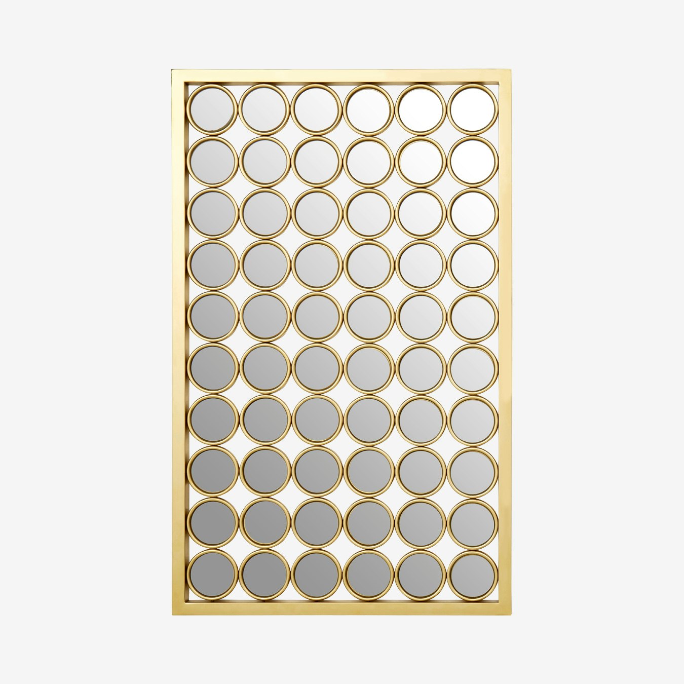 Meissa Multi-circle Wall Mirror - Brass by Fifty Five South