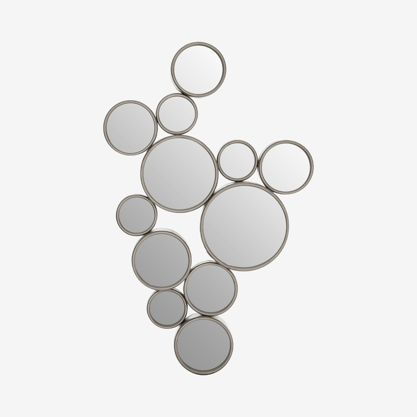 Persephone Wall Mirror - Silver by Fifty Five South