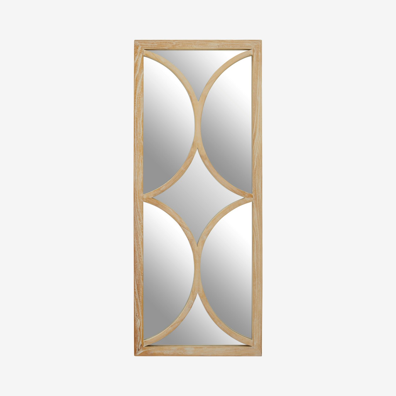 Kyra Wall Mirror - Grey / White Elm by Fifty Five South