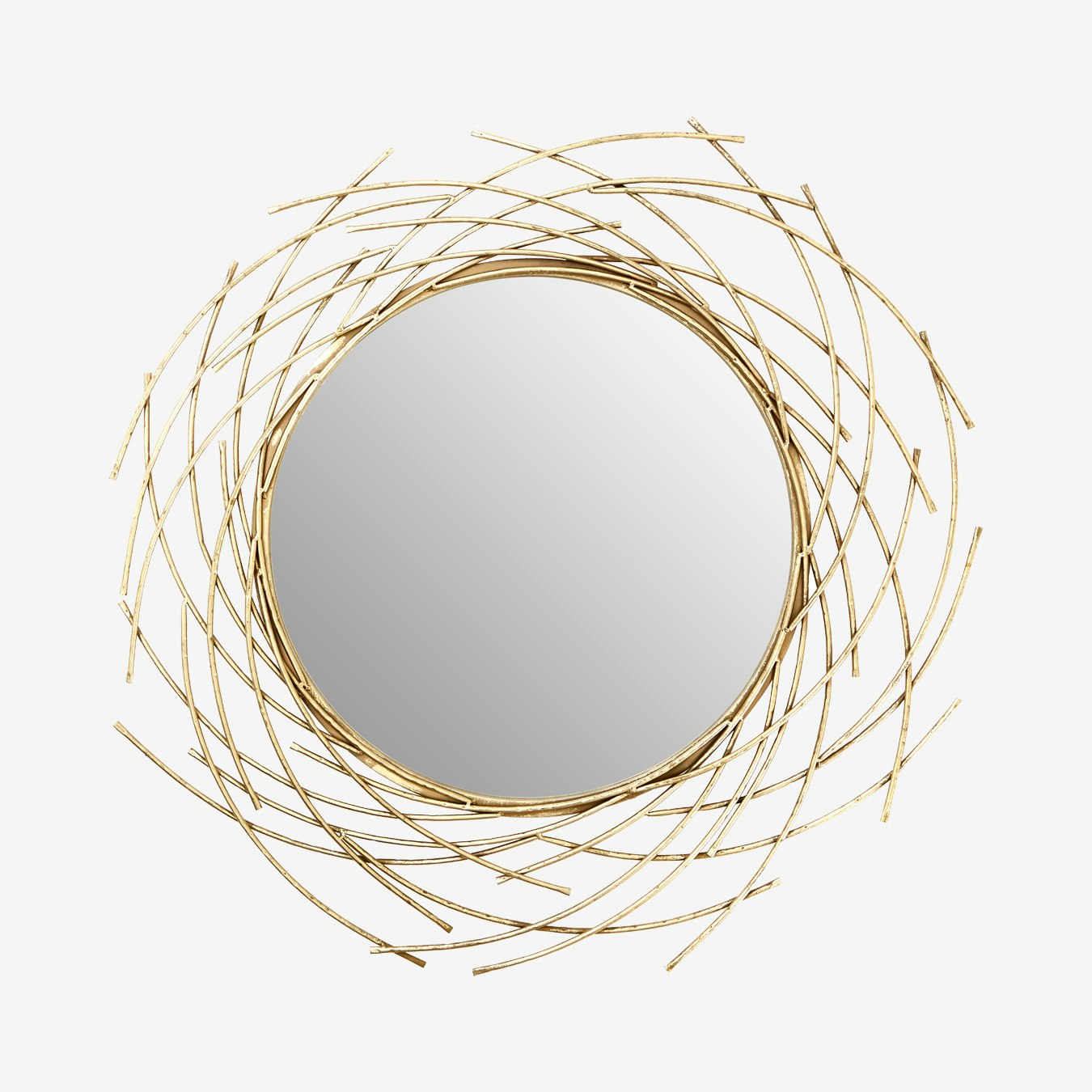 Farran Wall Mirror - Champagne Gold by Fifty Five South