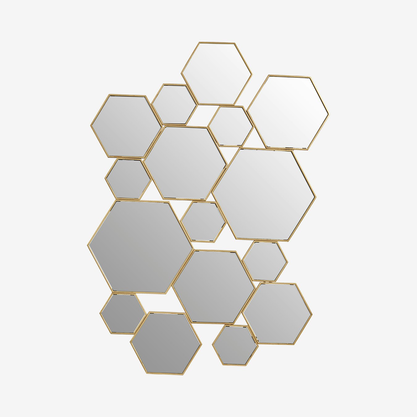 Rio Wall Mirror - Gold by Fifty Five South