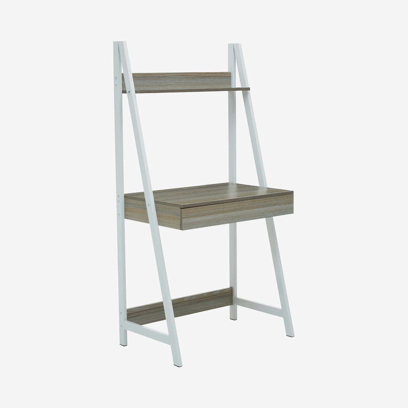 Bradbury Desk - Light Oak - White by Fifty Five South