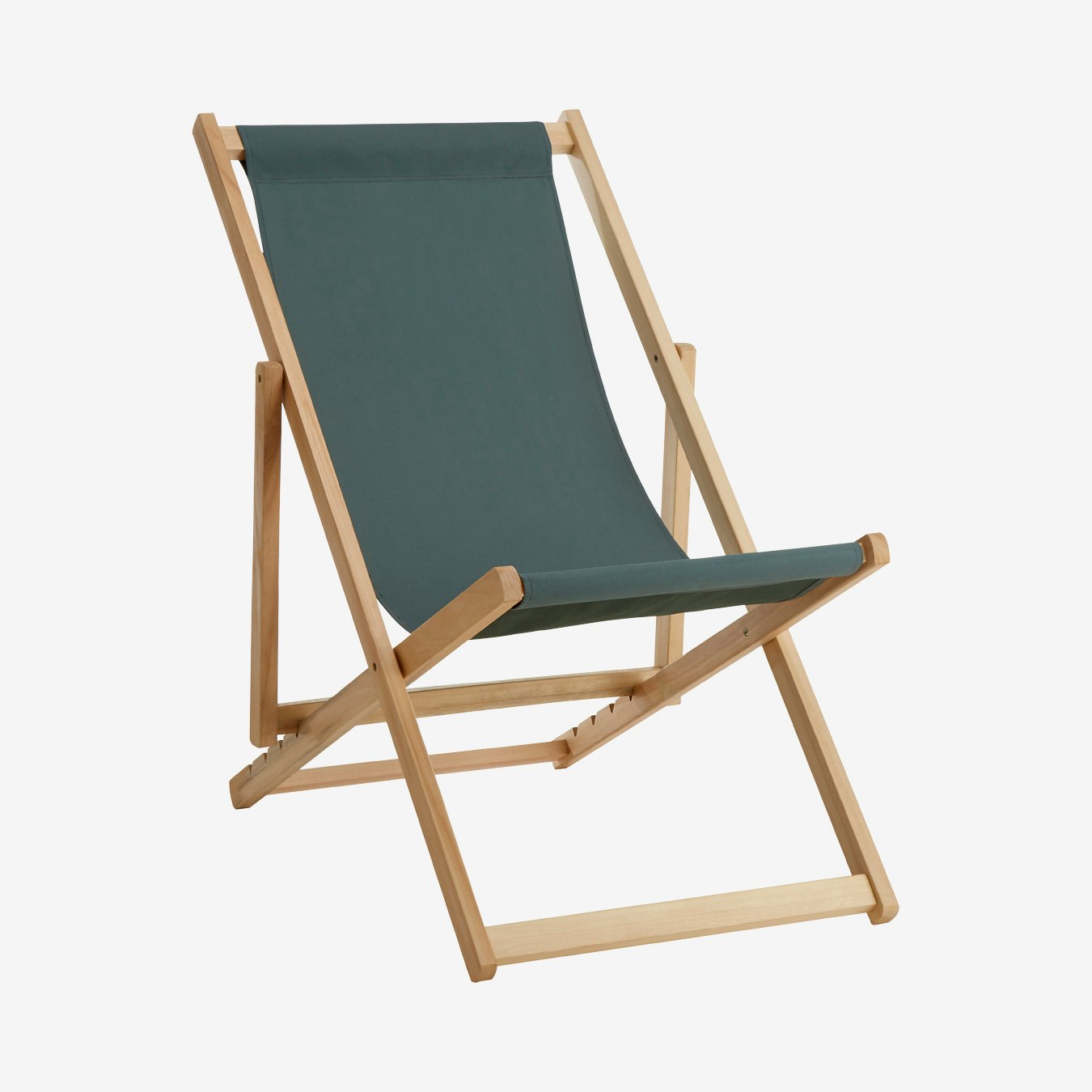 Beauport Hardwood Deckchair - Khaki by Fifty Five South
