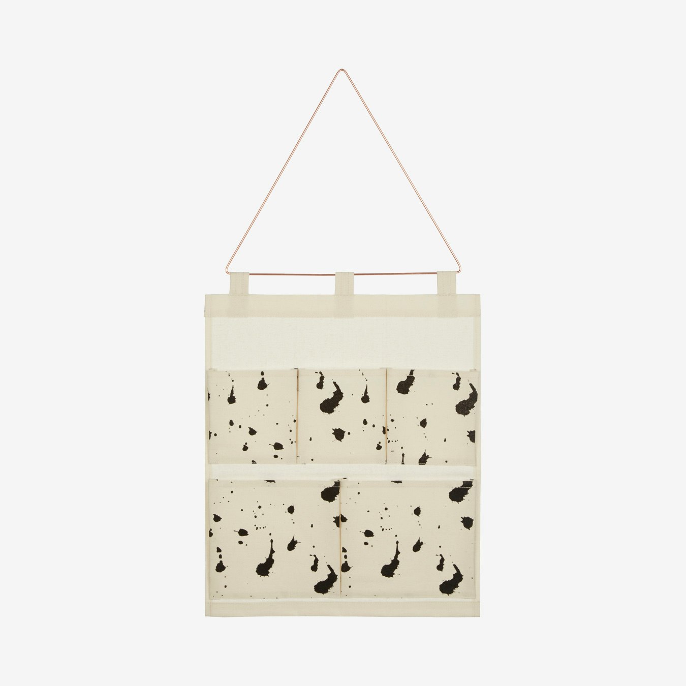 Splatter Effect Wall Pocket - Black by Fifty Five South