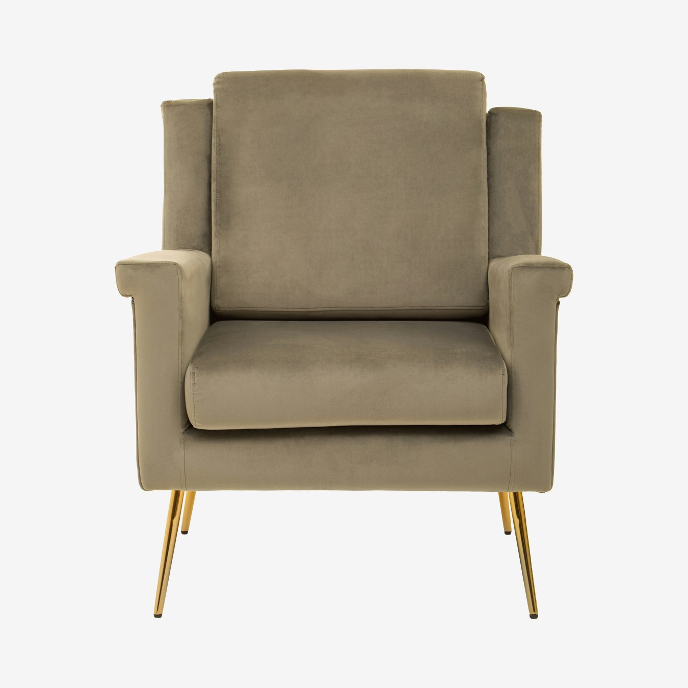 Salma Armchair - Velvet - Mink by Fifty Five South