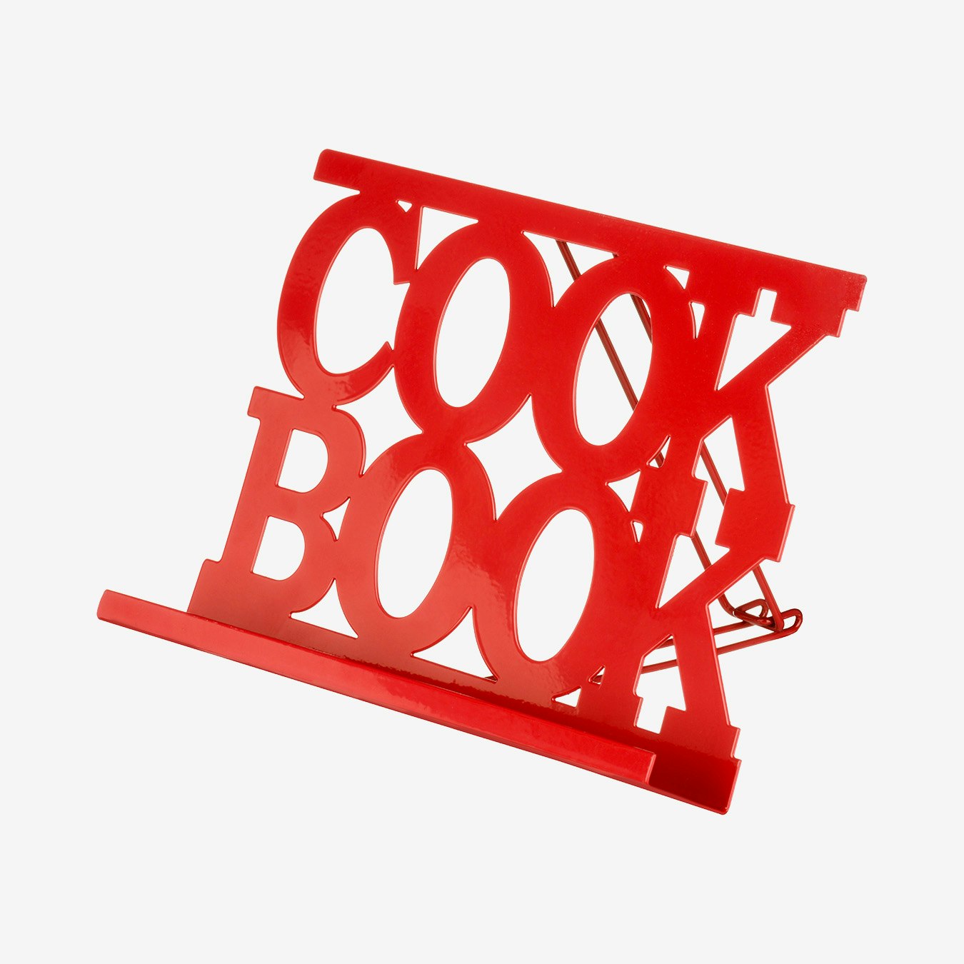 Cook Book Stand - Red Enamel by Fifty Five South