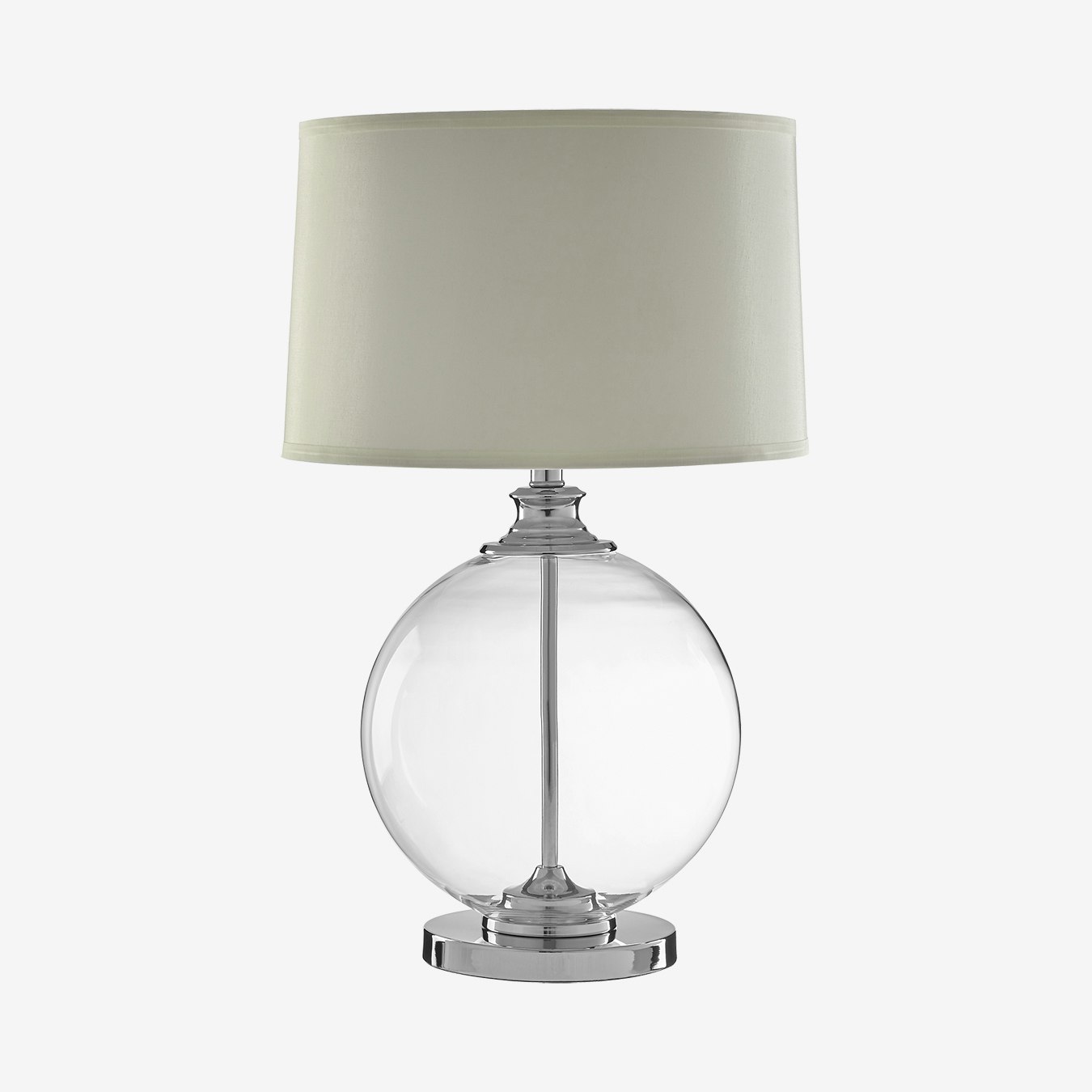 Edna Table Lamp - Ivory Silk Shade by Fifty Five South