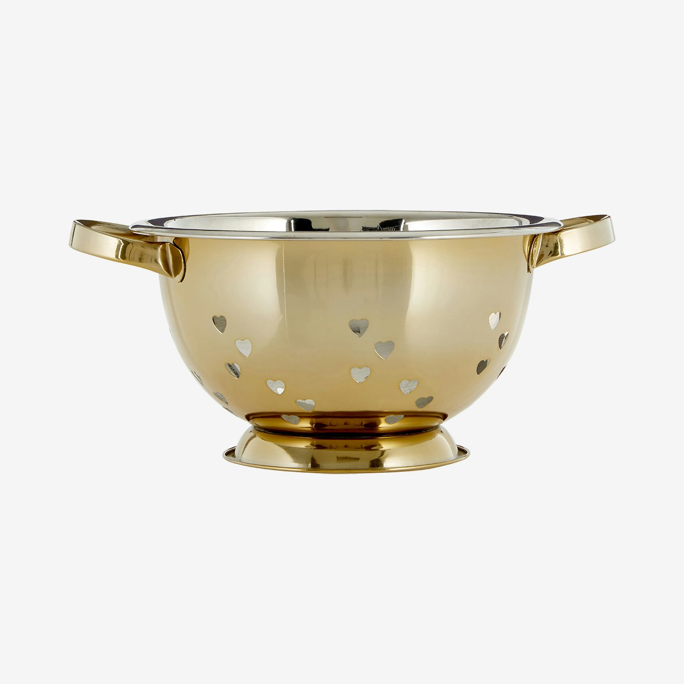 Hearts Design Colander - Gold by Fifty Five South